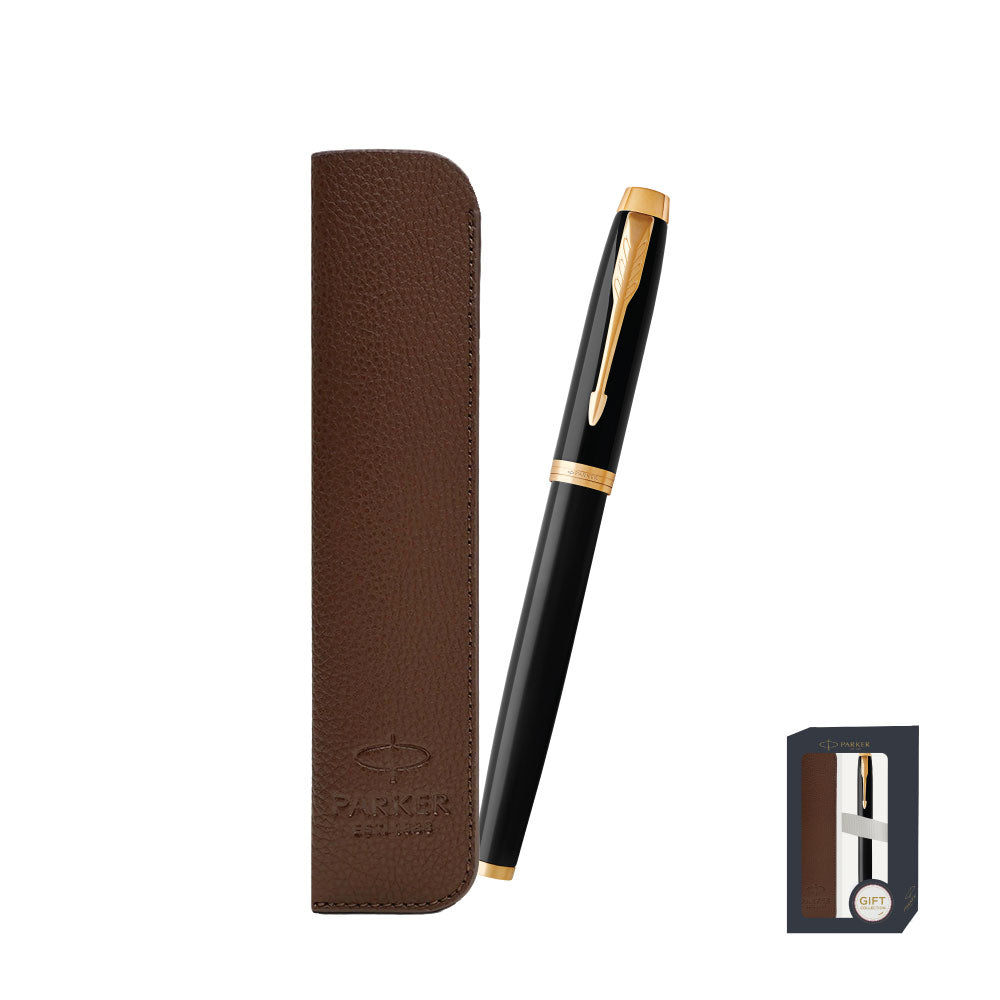 Parker IM Black GT RB With Pen Sleeve Gift Set