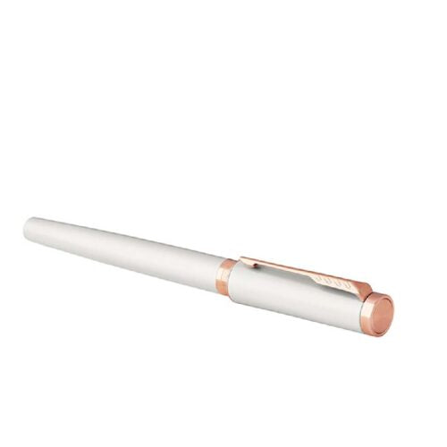 Parker Ingenuity Small Pearl Pink Gold Trim 5th Technology Pen — angle view