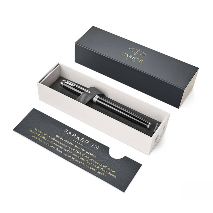 Parker IM Black CT Rollerball Pen — Parker rollerball pen — fluid gel ink writing instrument, at Cityluxe Singapore