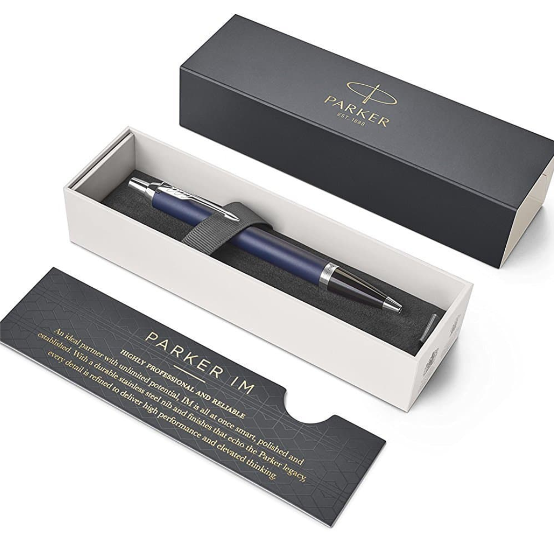 Parker IM Blue CT Ballpoint Pen — Parker ballpoint pen — reliable smooth-writing everyday pen, at Cityluxe Singapore