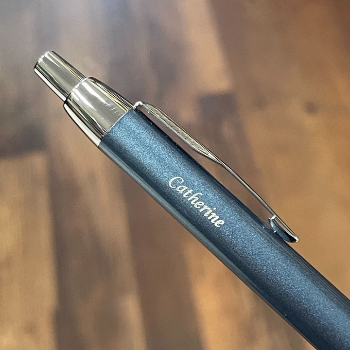 Parker IM Hello Kitty SE Blue CT Ballpoint Pen — writing at an angle