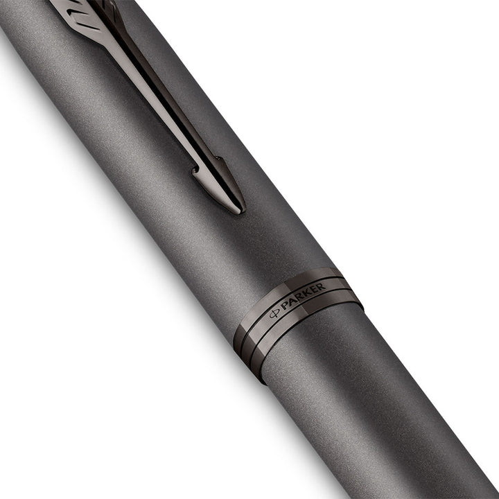 Parker IM PROFESSIONAL Fountain Pen in Monochrome Titanium — Parker fountain pen — precision nib writing instrument, at Cityluxe Singapore stationery store