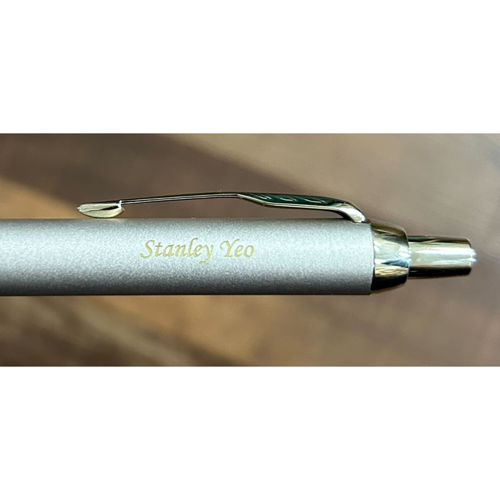 Parker IM PROFESSIONAL Ballpoint Pen in Monochrome Champagne — Parker ballpoint pen — reliable smooth-writing everyday pen, at Cityluxe Singapore