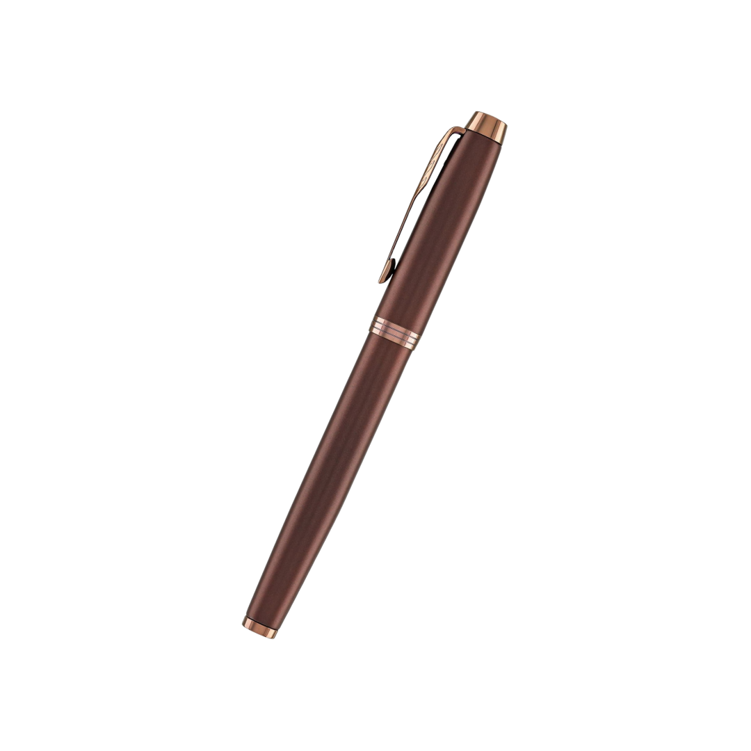Parker IM PROFESSIONAL Fountain Pen - Monochrome Burgundy — with packaging