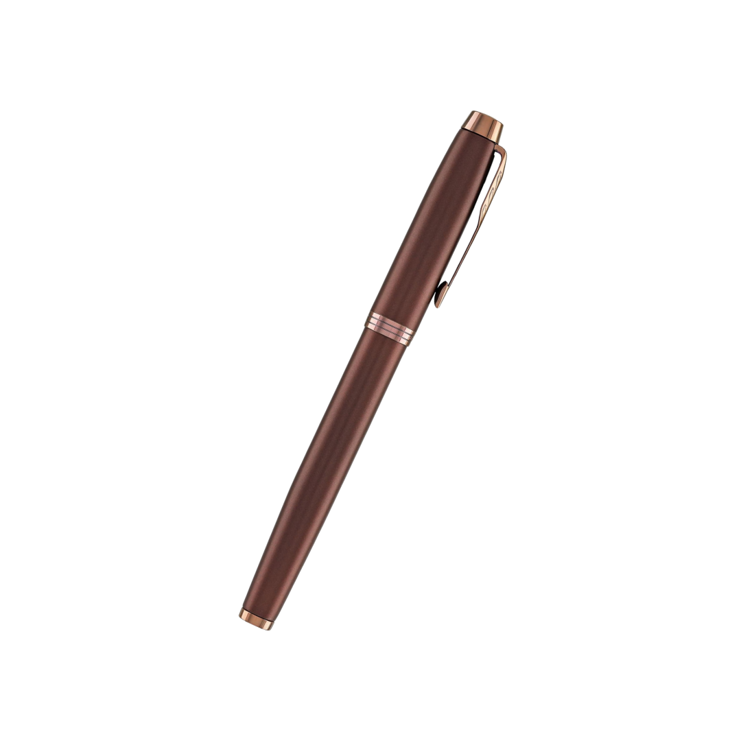 Parker IM PROFESSIONAL Fountain Pen - Monochrome Burgundy — barrel detail