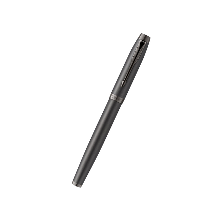 Parker IM PROFESSIONAL Fountain Pen in Monochrome Titanium — Parker fountain pen — precision nib writing instrument, at Cityluxe Singapore stationery store