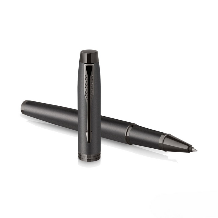 Parker IM PROFESSIONAL Rollerball Pen - Monochrome Titanium — barrel detail