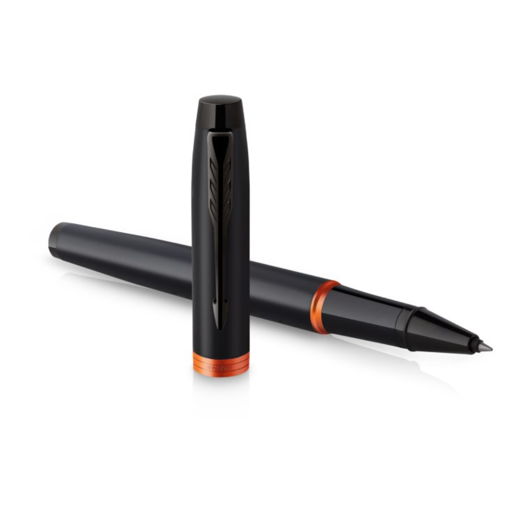 Parker IM PROFESSIONALS Vibrant Ring BT - Rollerball Pen Flame Orange — barrel detail