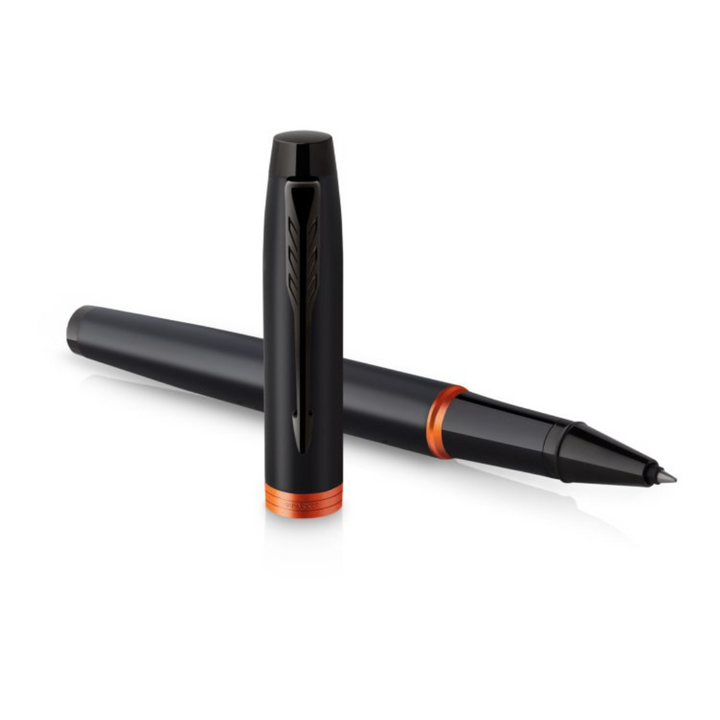 Parker IM PROFESSIONALS Vibrant Ring BT - Rollerball Pen Flame Orange — barrel detail