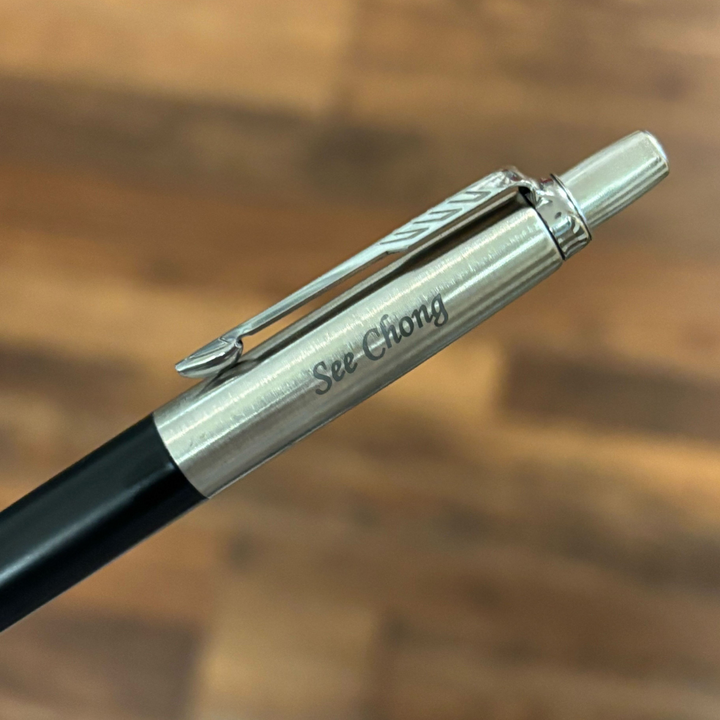Parker Jotter Bond Street Black CT Ballpoint Pen — Parker ballpoint pen — reliable smooth-writing everyday pen, at Cityluxe Singapore