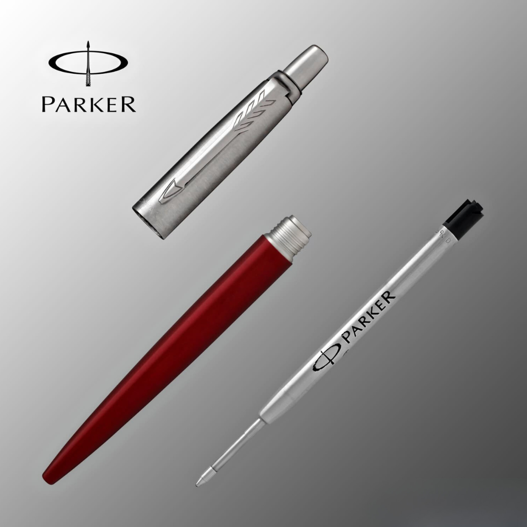 Parker Jotter Kensington Red CT Gel Ballpoint Pen — Parker ballpoint pen — reliable smooth-writing everyday pen, at Cityluxe Singapore