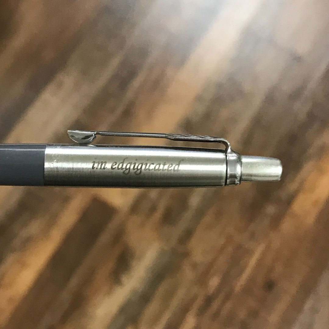 Parker Jotter Originals Ballpoint Pen - Iron Grey — flat lay