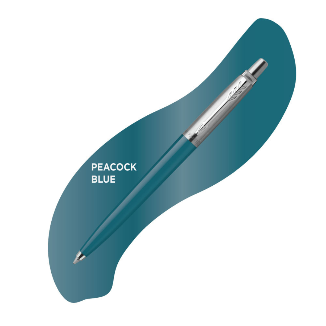 Parker Jotter Originals Ballpoint Pen in Peacock Blue — Parker ballpoint pen — reliable smooth-writing everyday pen, at Cityluxe Singapore