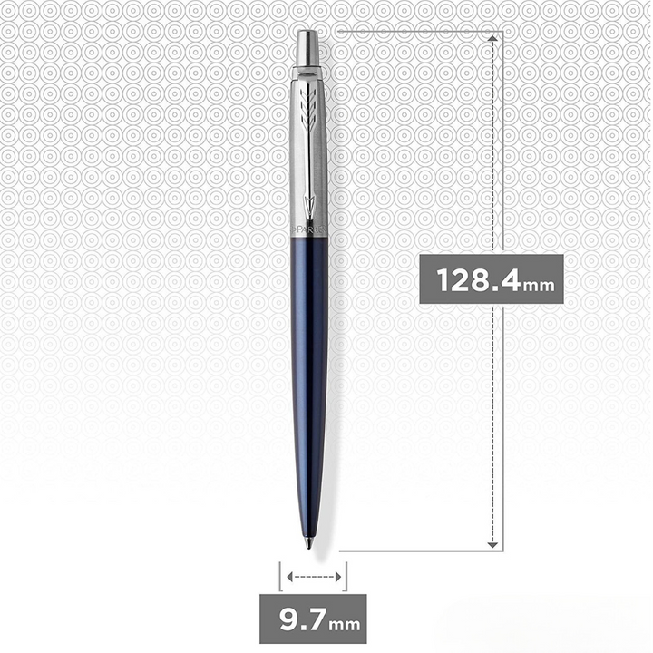 Parker Jotter Royal Blue CT Ballpoint Pen — Parker ballpoint pen — reliable smooth-writing everyday pen, at Cityluxe Singapore