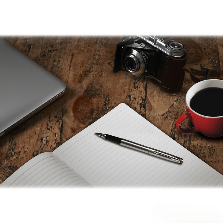 Parker Jotter Royal Blue CT Fountain Pen — Parker fountain pen — precision nib writing instrument, at Cityluxe Singapore stationery store