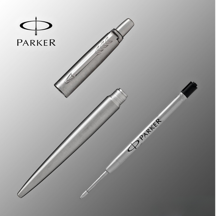 Parker Jotter Stainless Steel CT Ballpoint Pen — Parker ballpoint pen — reliable smooth-writing everyday pen, at Cityluxe Singapore