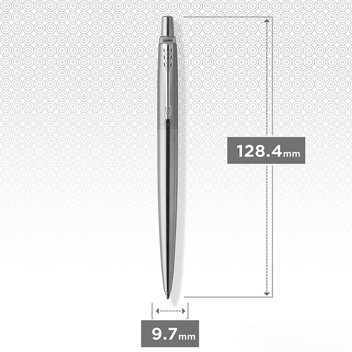 Parker Jotter Stainless Steel CT Ballpoint Pen — Parker ballpoint pen — reliable smooth-writing everyday pen, at Cityluxe Singapore