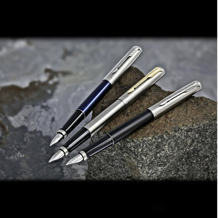 Parker Jotter Stainless Steel CT Fountain Pen — Parker fountain pen — precision nib writing instrument, at Cityluxe Singapore stationery store