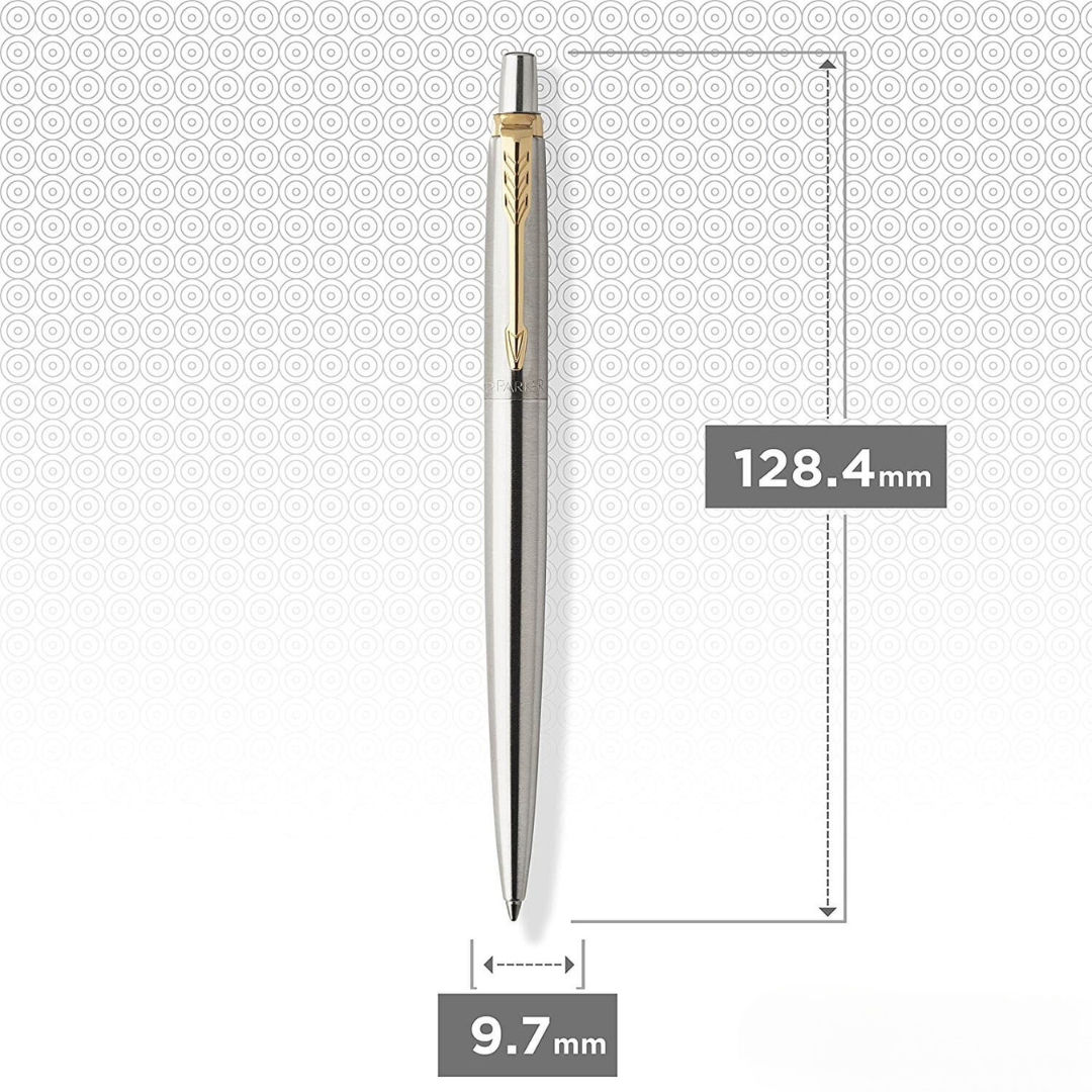 Parker Jotter Stainless Steel GT Ballpoint Pen — Parker ballpoint pen — reliable smooth-writing everyday pen, at Cityluxe Singapore