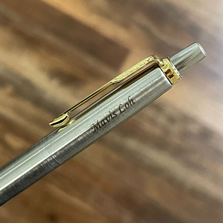 Parker Jotter Stainless Steel GT Ballpoint Pen — Parker ballpoint pen — reliable smooth-writing everyday pen, at Cityluxe Singapore