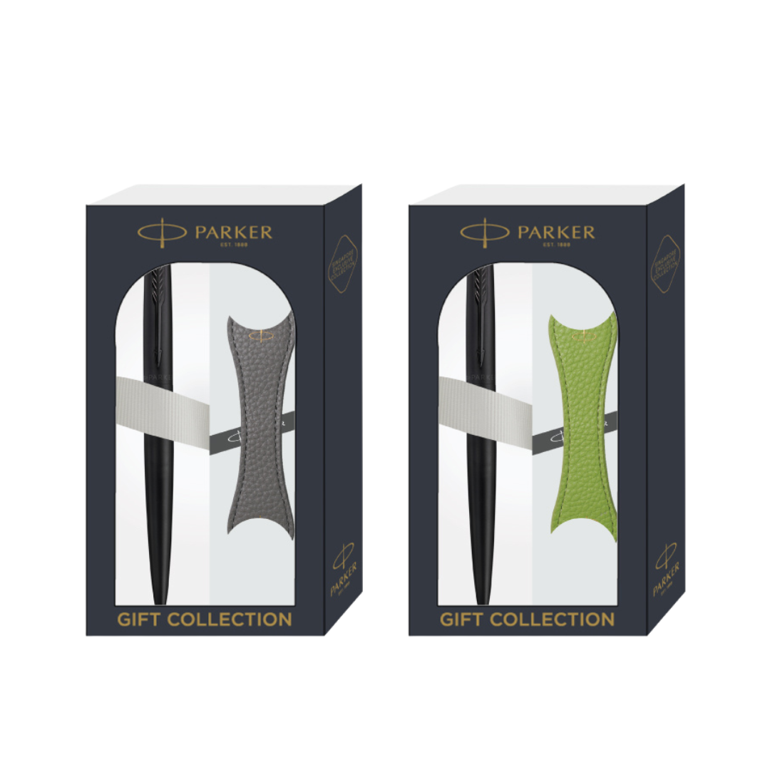 Parker Jotter XL Ballpoint Pen Gift Set - Monochrome Black with Black Trim with Magnetic Clip — Parker ballpoint pen — reliable smooth-writing everyday pen, at Cityluxe Singapore