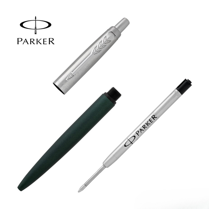 Parker Jotter XL Greenwich Matte Green Ballpoint Pen — Parker ballpoint pen — reliable smooth-writing everyday pen, at Cityluxe Singapore