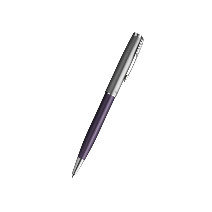Parker Sonnet Essential SB CT Ballpoint Pen Violet — flat lay
