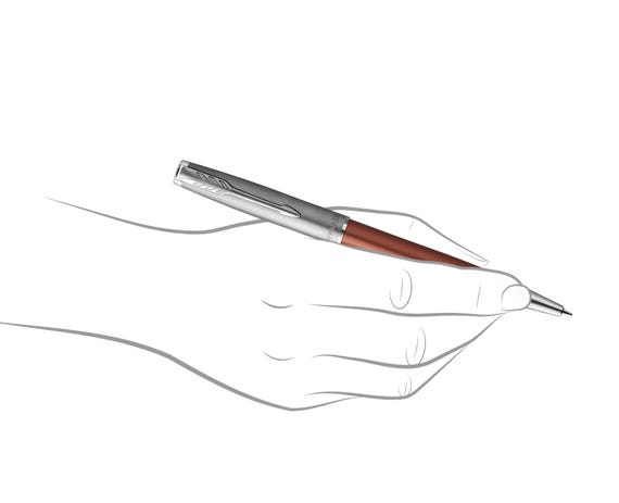 Parker Sonnet Essential SB CT Ballpoint Pen Orange — engraving example