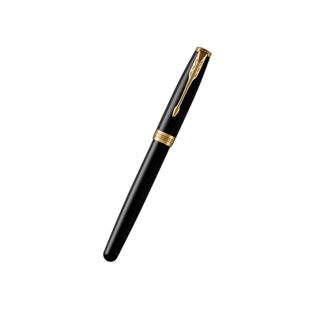 Parker Sonnet Lacquer Black GT Fountain Pen — Parker fountain pen — precision nib writing instrument, at Cityluxe Singapore stationery store