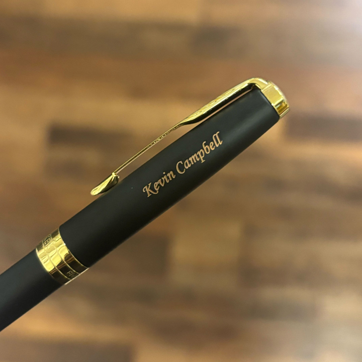 Parker Sonnet Matte Black GT Ballpoint Pen — Parker ballpoint pen — reliable smooth-writing everyday pen, at Cityluxe Singapore