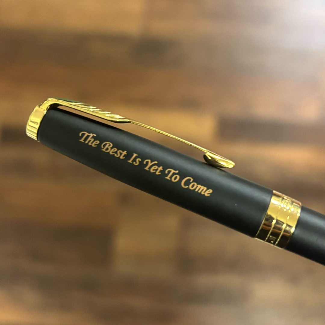 Parker Sonnet Matte Black GT Ballpoint Pen — Parker ballpoint pen — reliable smooth-writing everyday pen, at Cityluxe Singapore
