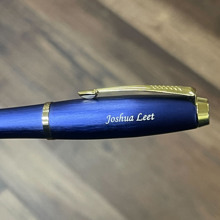 Parker Urban Premium Fountain Pen - Penman Blue with Gold Trims — with packaging