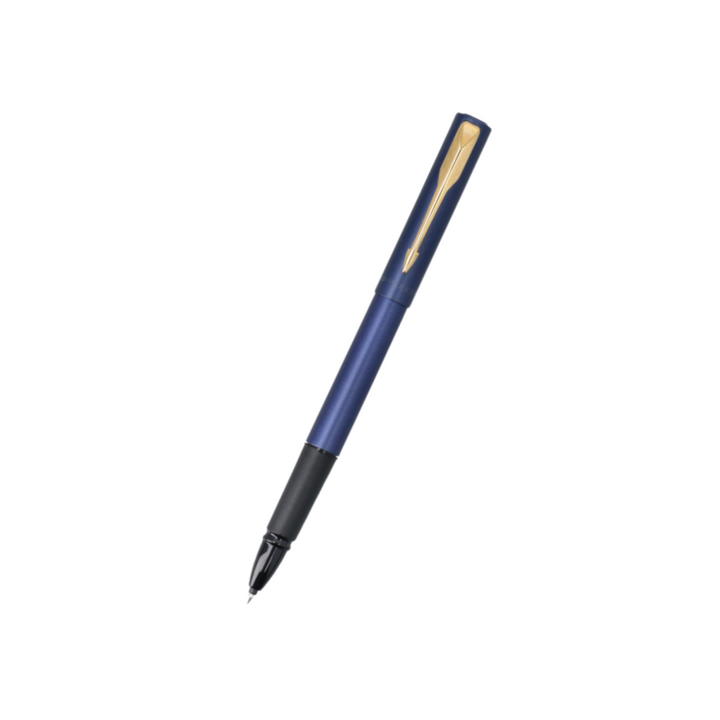 Parker Vector XL Rollerball Pen - Dark Blue with Gold Trim — capped