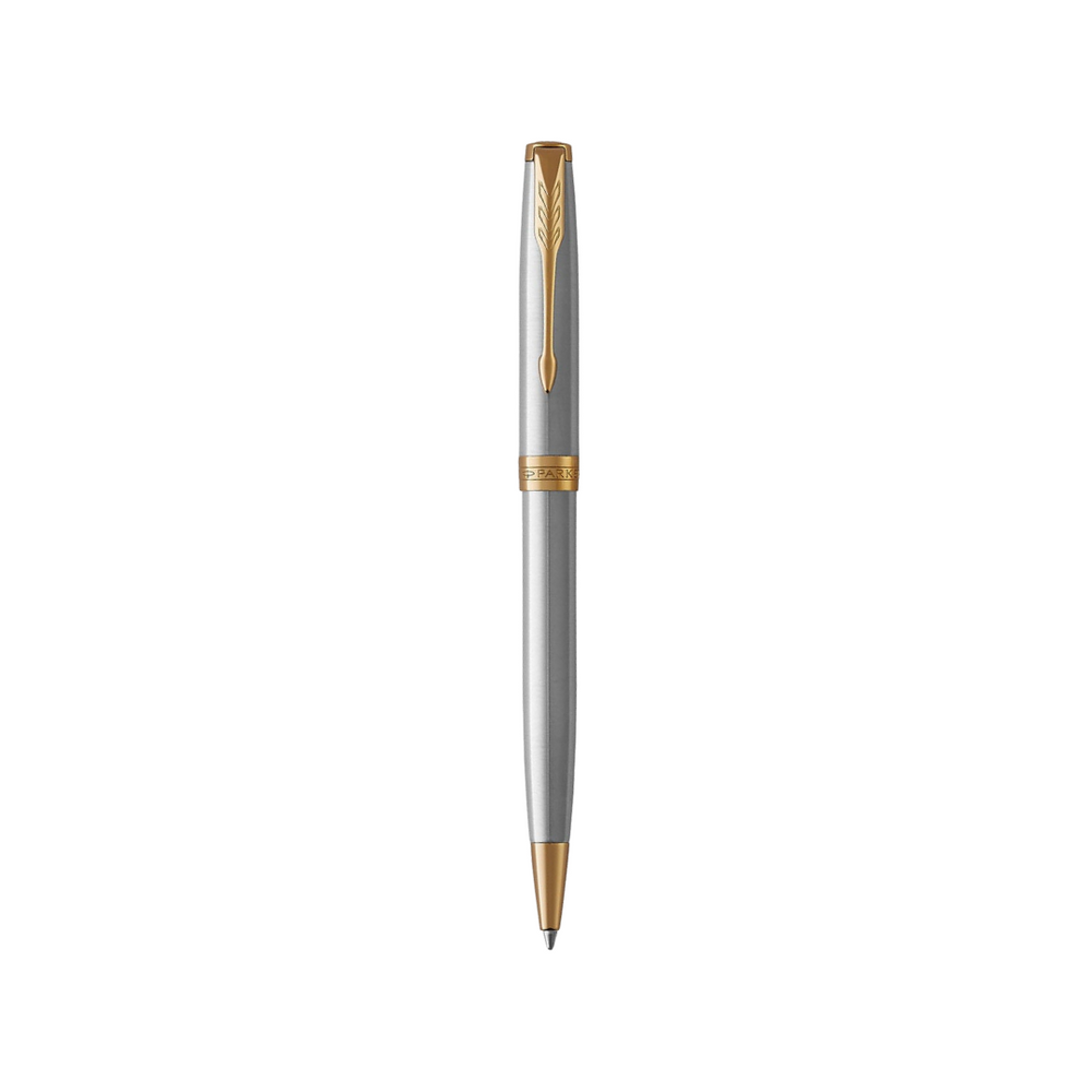 Parker Sonnet Stainless Steel GT Ballpoint Pen — Parker ballpoint pen — reliable smooth-writing everyday pen, at Cityluxe Singapore