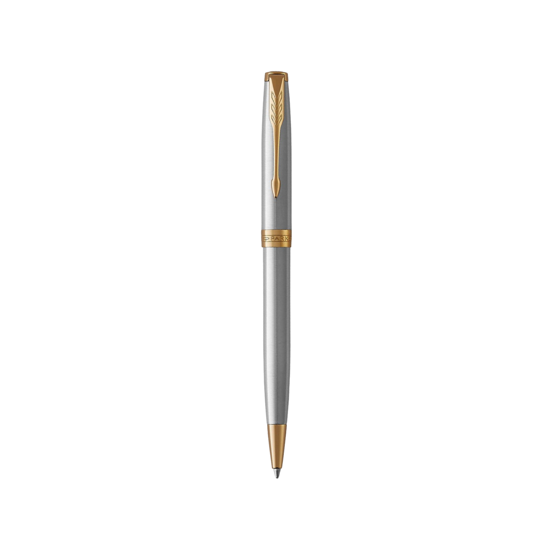 Parker Sonnet Stainless Steel GT Ballpoint Pen — Parker ballpoint pen — reliable smooth-writing everyday pen, at Cityluxe Singapore