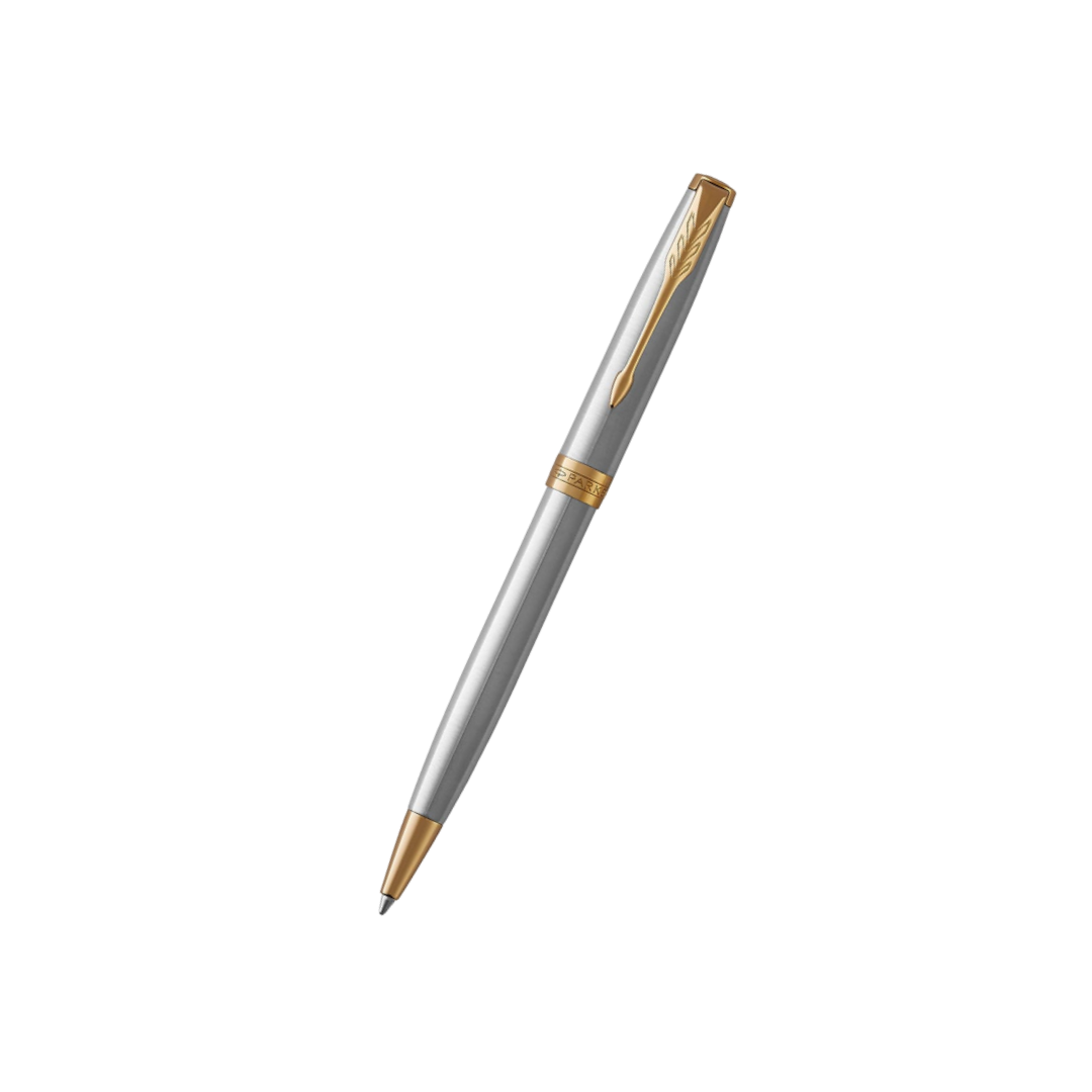 Parker Sonnet Stainless Steel GT Ballpoint Pen — Parker ballpoint pen — reliable smooth-writing everyday pen, at Cityluxe Singapore