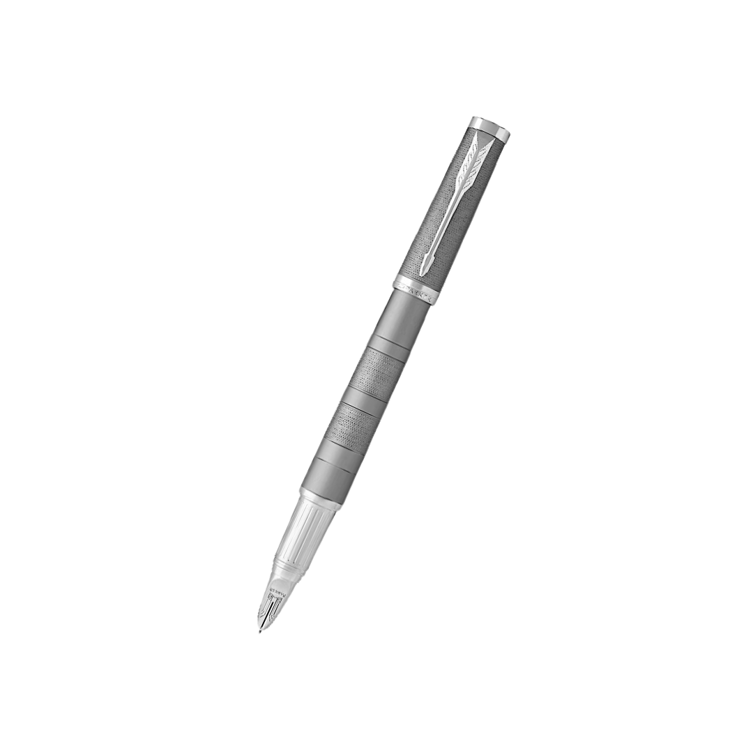 Parker Ingenuity Large Chrome Deluxe CT 5th Technology Pen — front view