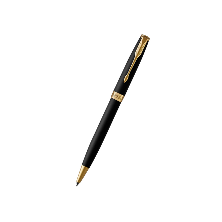 Parker Sonnet Matte Black GT Ballpoint Pen — Parker ballpoint pen — reliable smooth-writing everyday pen, at Cityluxe Singapore