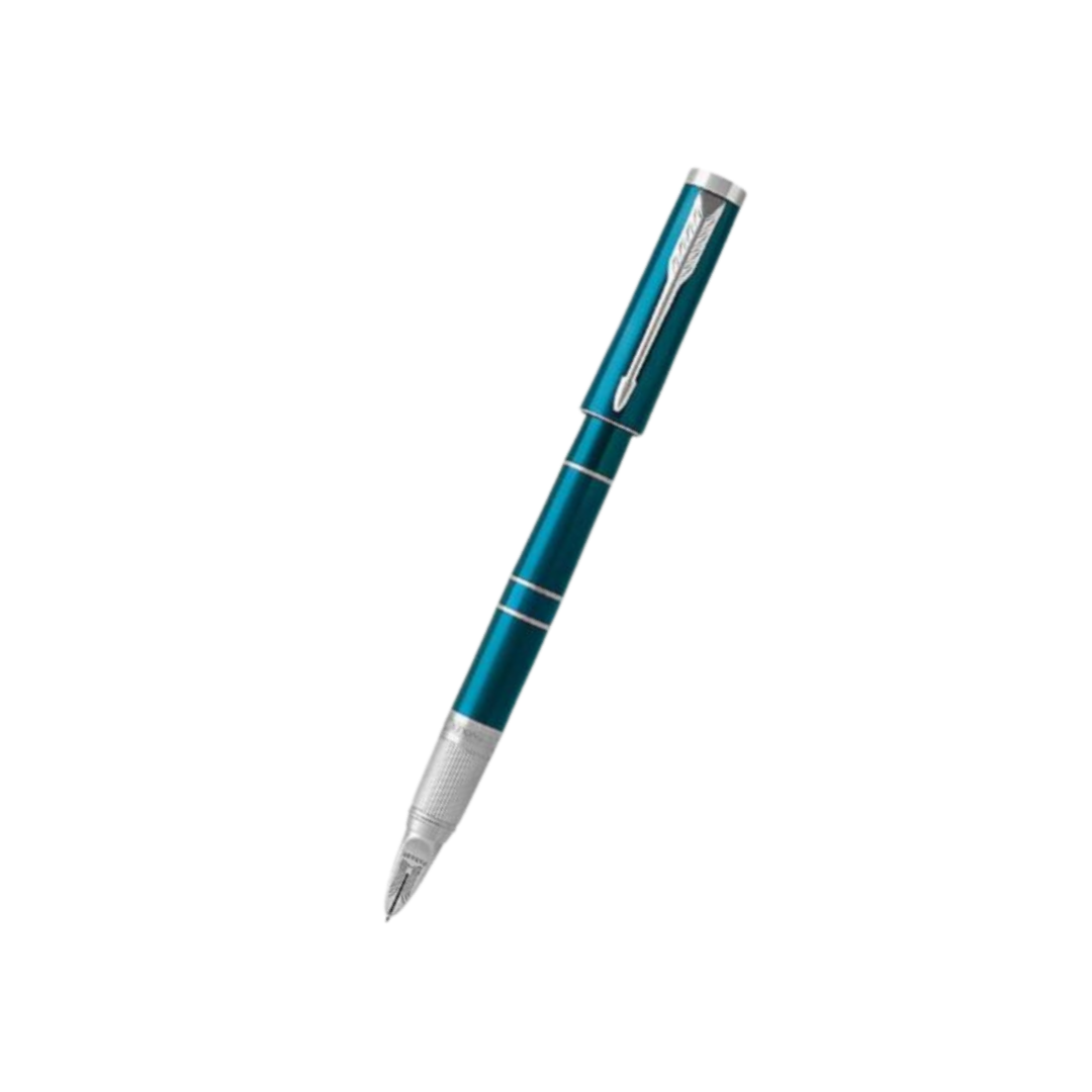Parker Ingenuity Slim Dark Teal Deluxe CT 5th Technology Pen — front view
