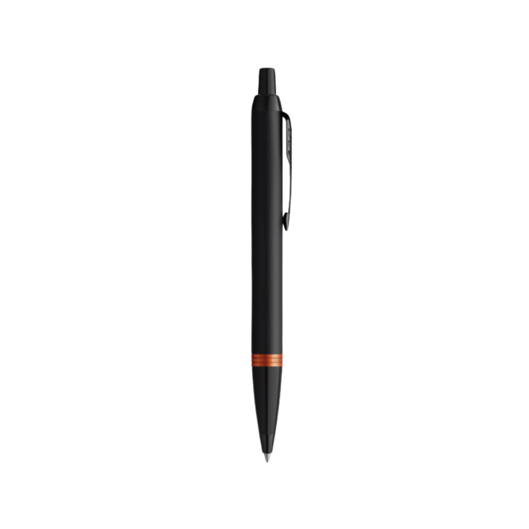 Parker IM PROFESSIONALS Vibrant Ring BT Ballpoint Pen Flame Orange — tip detail