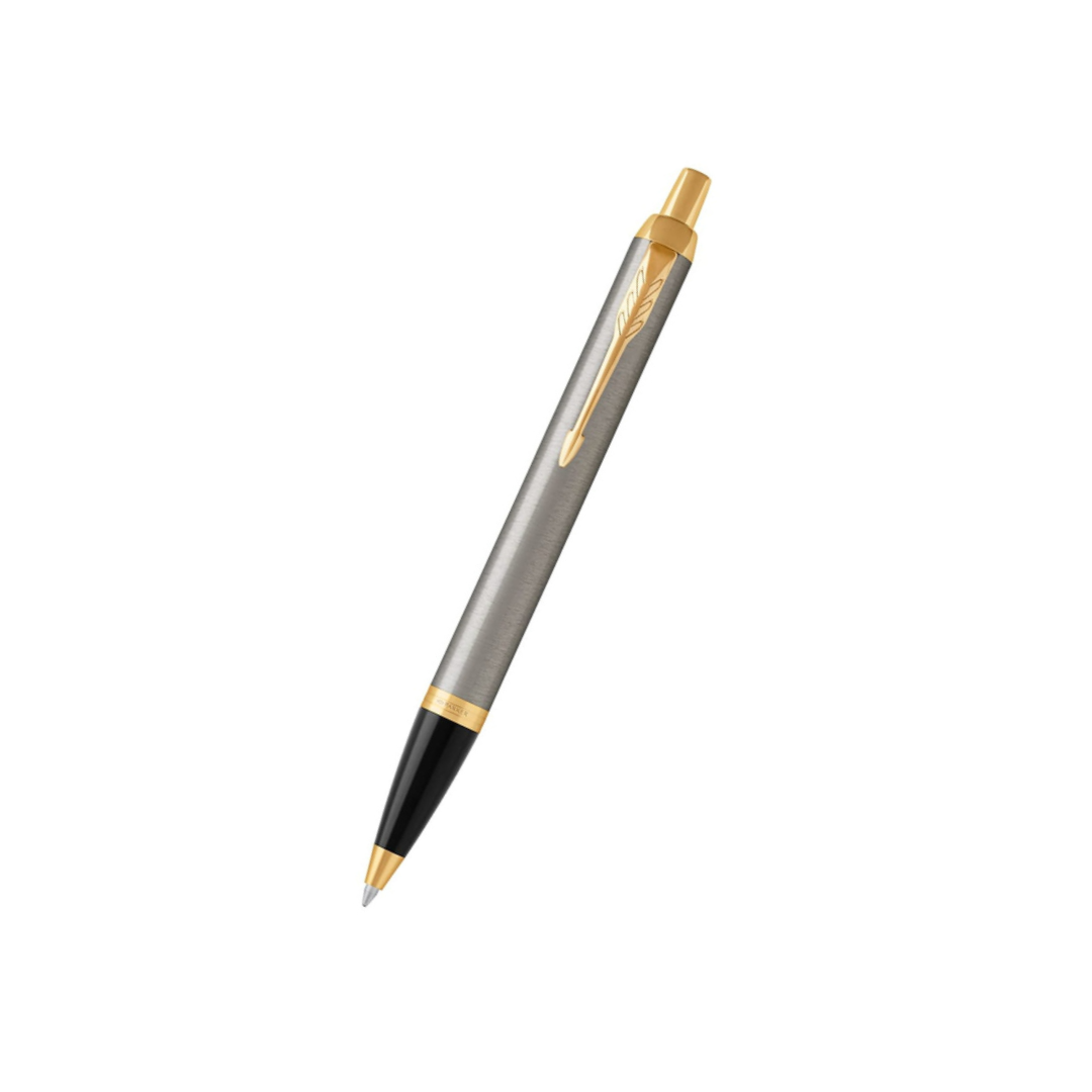 Parker IM Brushed Metal GT Ballpoint Pen — Parker ballpoint pen — reliable smooth-writing everyday pen, at Cityluxe Singapore