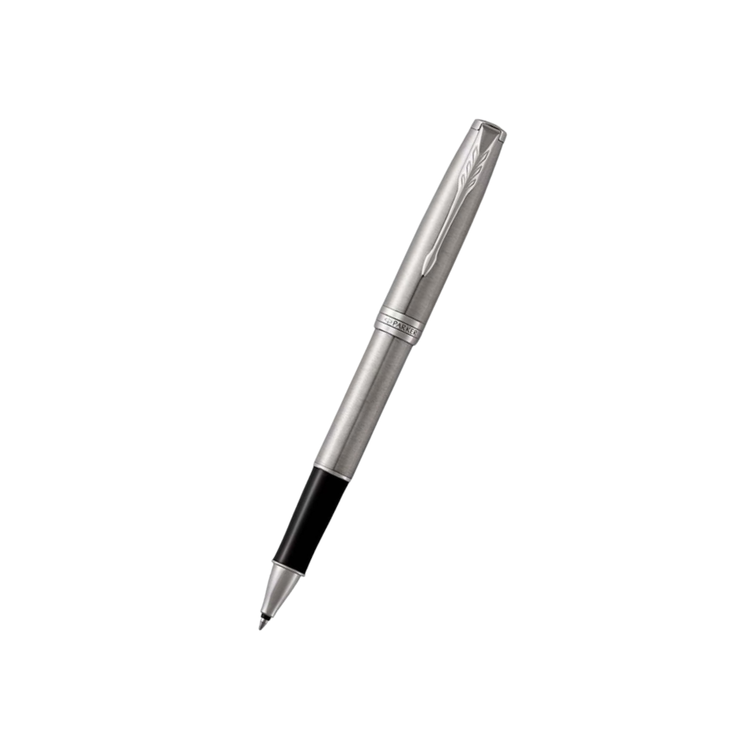 Parker Sonnet Stainless Steel CT Rollerball Pen — Parker rollerball pen — fluid gel ink writing instrument, at Cityluxe Singapore