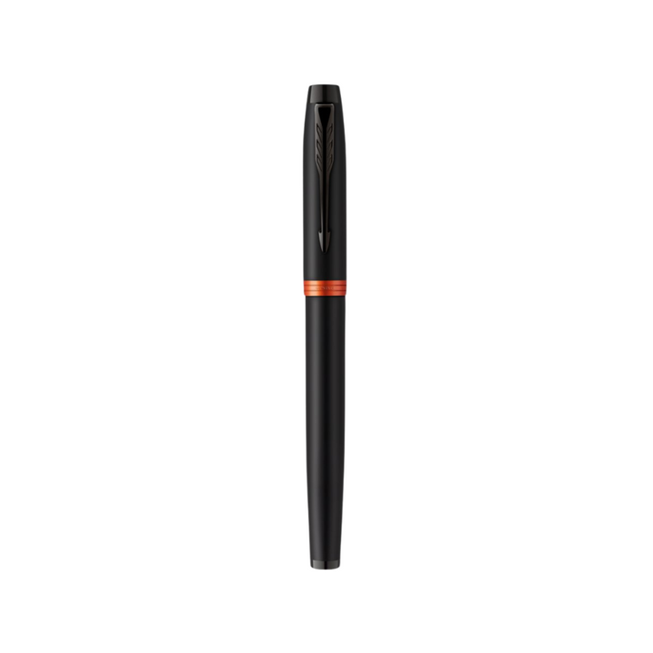 Parker IM PROFESSIONAL Vibrant Ring BT Fountain Pen Flame Orange — nib close-up
