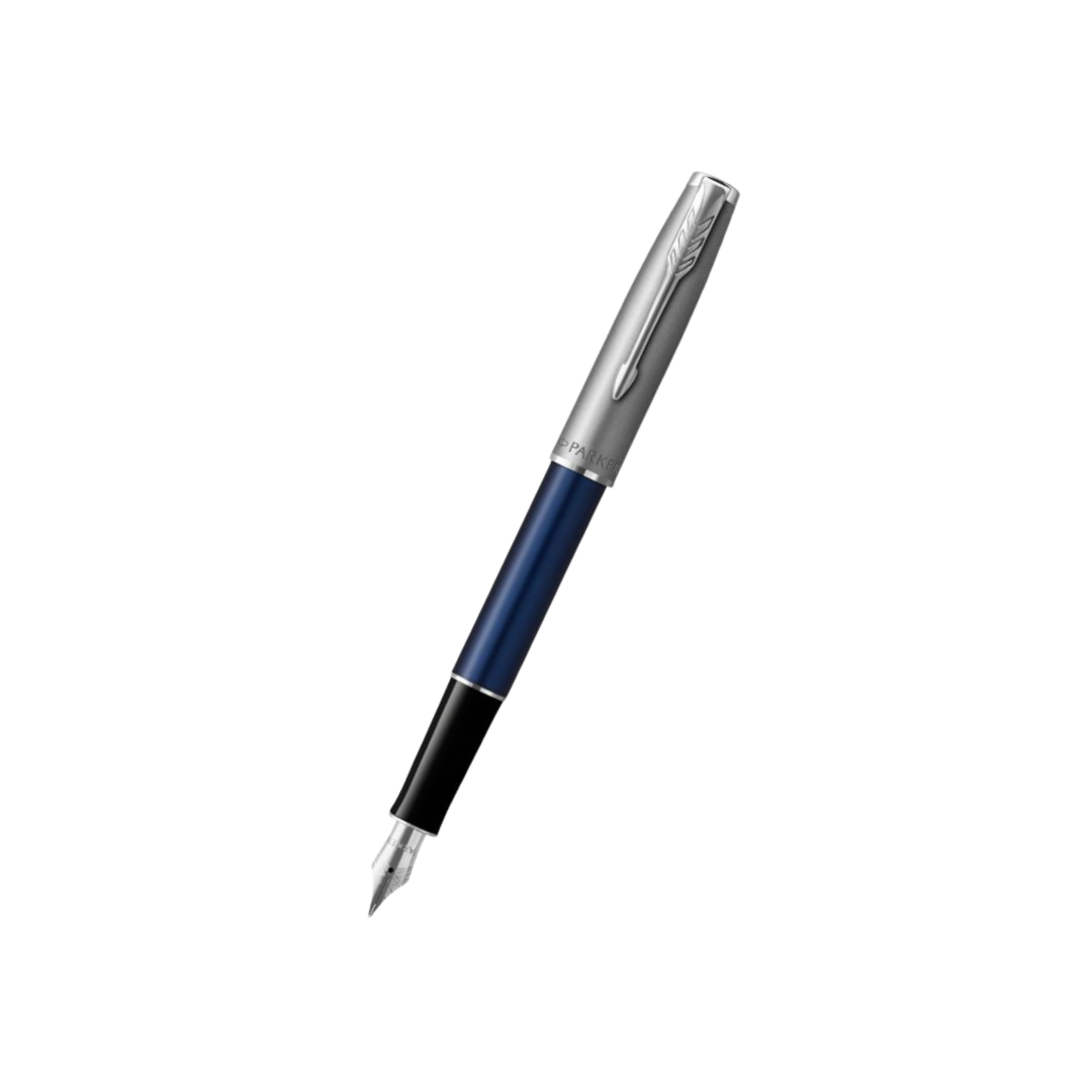 Parker Sonnet Essentials Fountain Pen Blue CT in Medium — Parker fountain pen — precision nib writing instrument, at Cityluxe Singapore stationery store