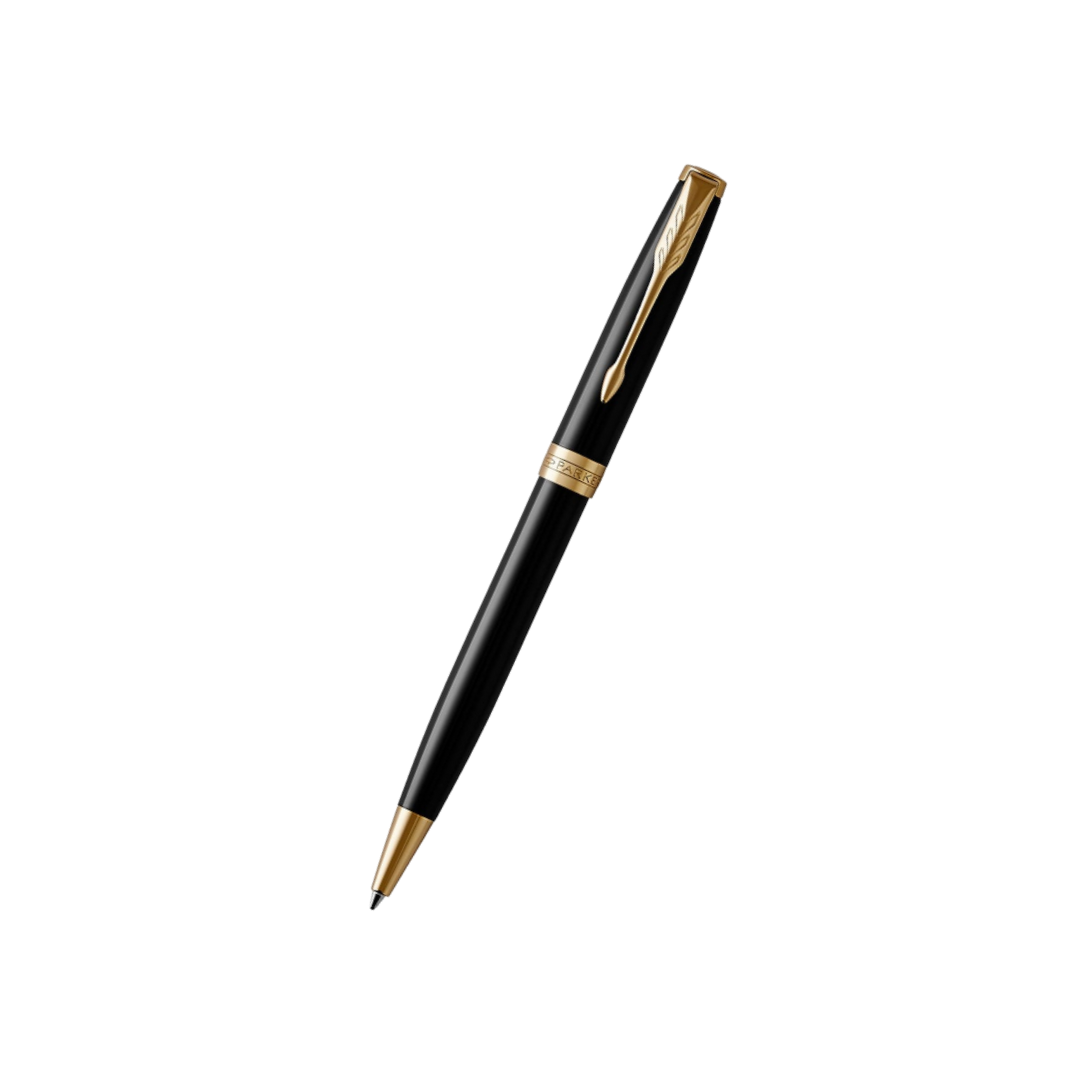 Parker Sonnet Lacquer Black GT Ballpoint Pen — Parker ballpoint pen — reliable smooth-writing everyday pen, at Cityluxe Singapore