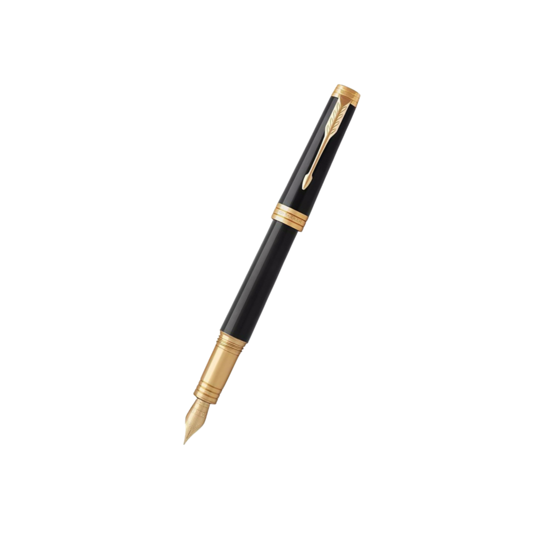 Parker Premier Black GT Fountain Pen — Parker fountain pen — precision nib writing instrument, at Cityluxe Singapore stationery store