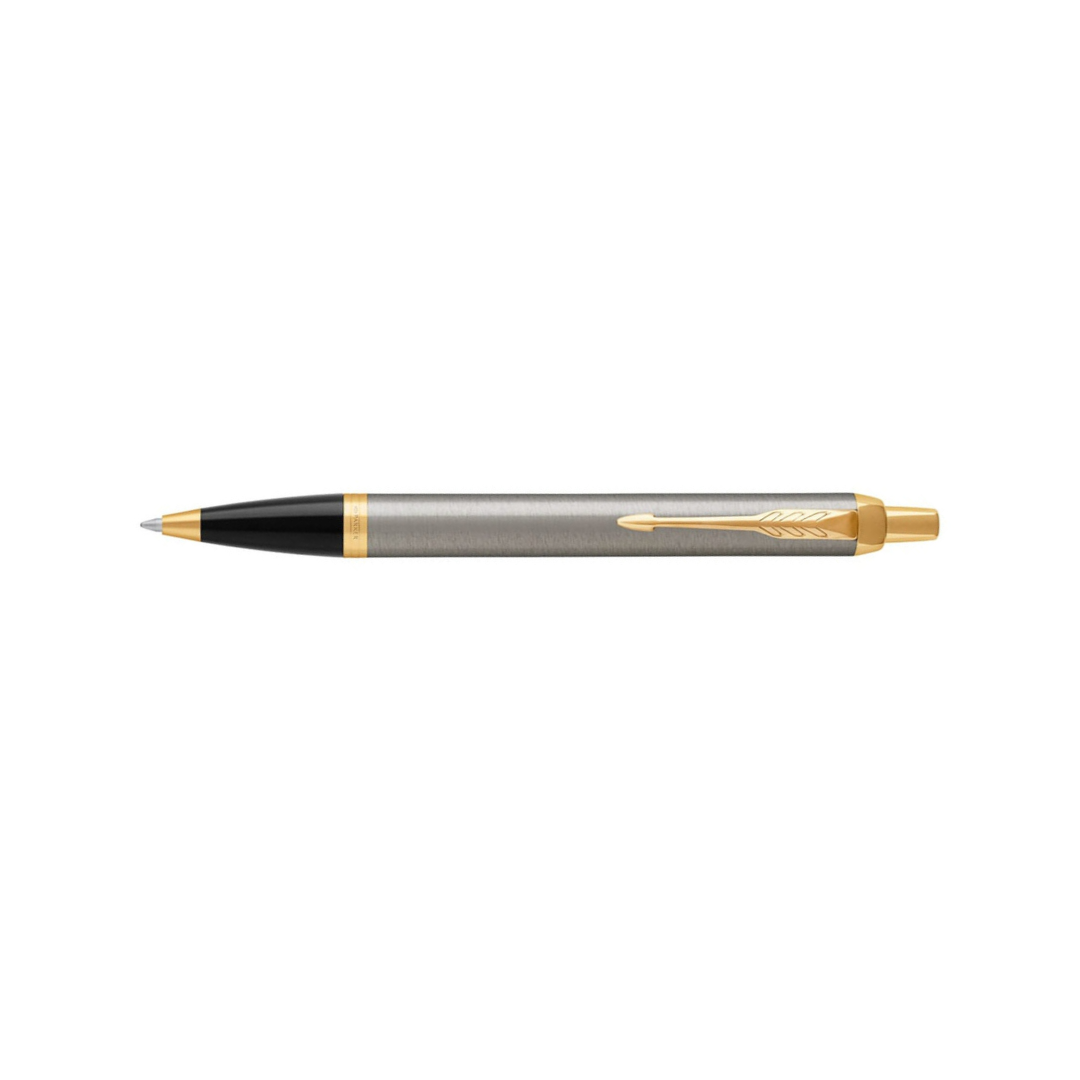 Parker IM Brushed Metal GT Ballpoint Pen — Parker ballpoint pen — reliable smooth-writing everyday pen, at Cityluxe Singapore