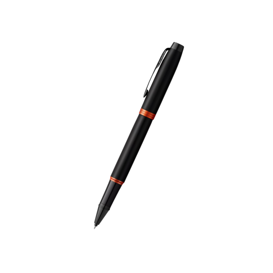Parker IM PROFESSIONALS Vibrant Ring BT - Rollerball Pen Flame Orange — capped