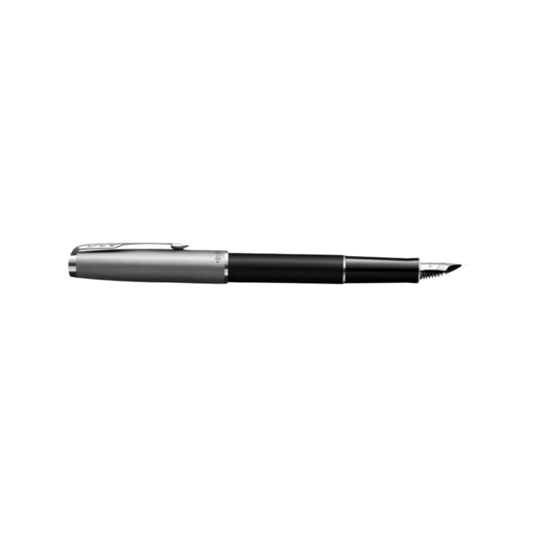 Parker Sonnet Essentials Fountain Pen Black CT in Medium — Parker fountain pen — precision nib writing instrument, at Cityluxe Singapore stationery store
