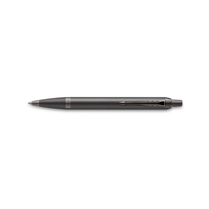 Parker IM PROFESSIONAL Ballpoint Pen - Monochrome Titanium — writing at an angle
